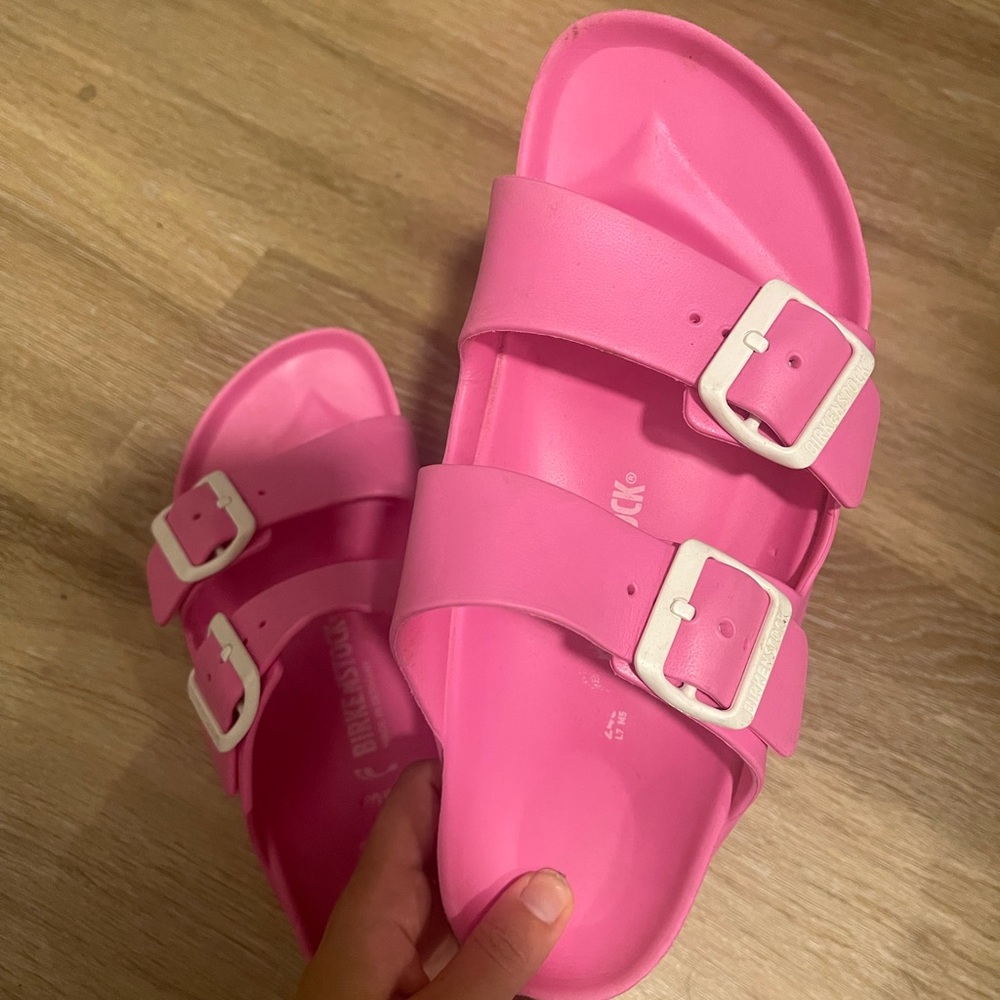 Pink Rubber Birkenstocks